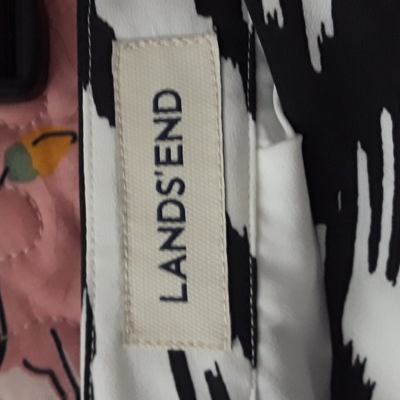 Lands end canvas ikat pleated skirt - Picture 2 of 5